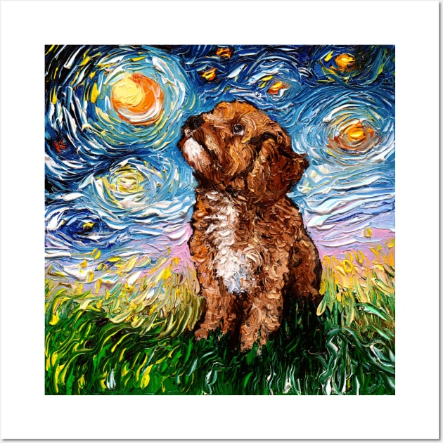 Cavapoo Night Wall Art by sagittariusgallery